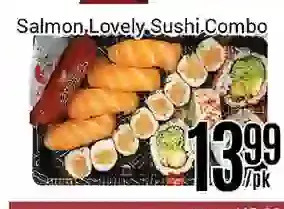 Nations Fresh Foods Salmon lovely sushi combo offer