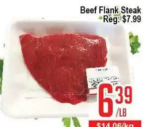 Skyland Foodmart Beef flank steak offer