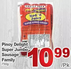T&T Supermarket Pinoy delight super jumbo sausage family offer