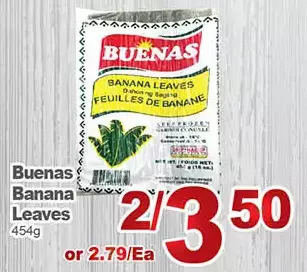 T&T Supermarket Buenas banana leaves offer
