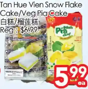 Superking Supermarket Tan hue vien snow flake cake/veg pia cake offer
