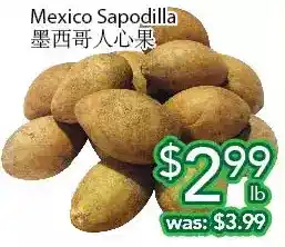 Ample Food Market Mexico sapodilla offer