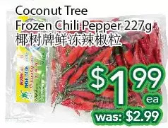 Ample Food Market Coconut tree frozen chili pepper offer