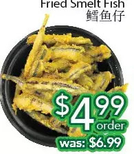 Ample Food Market Fried smelt fish offer