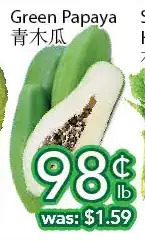 Ample Food Market Green papaya offer