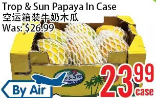 Bestco Food Mart Trop & sun papaya in case offer