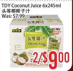 Bestco Food Mart Tdy coconut juice offer