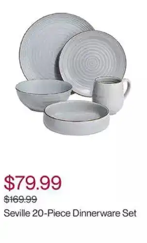 Hudson's Bay Distinctly home seville 20-piece dinnerware set offer