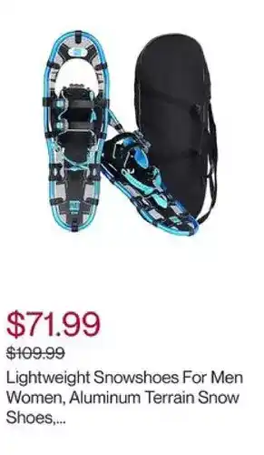 Hudson's Bay Phat lightweight snowshoes for men women, aluminum terrain snow shoes, heel lift - 30 inches offer