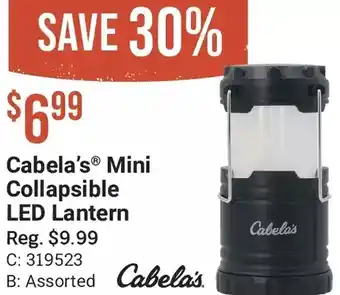 Cabela's Cabela's mini collapsible led lantern offer