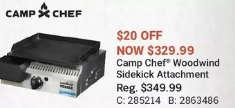 Cabela's Camp chef woodwind sidekick attachment offer
