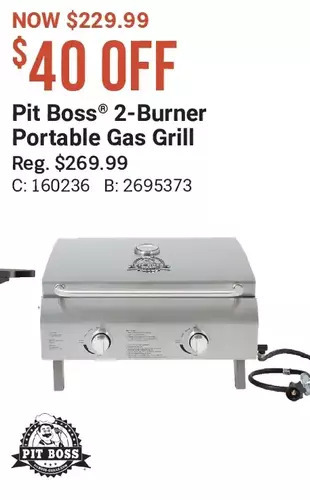 Cabela's Pit boss 2-burner portable gas grill offer