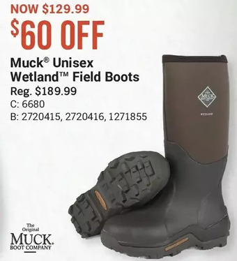 Cabela's Muck unisex wetland field boots offer