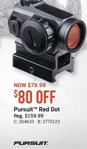 Cabela's Pursuit red dot offer