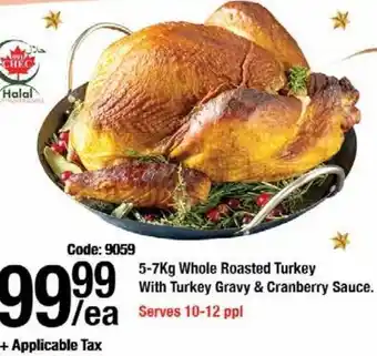 Arz Fine Foods 5-7kg Whole Roasted Turkey offer