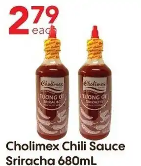 Lucky Supermarket Cholimex Chili Sauce Sriracha 680 ml offer