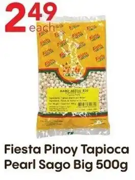 Lucky Supermarket Fiesta Pinoy Tapioca Pearl Sago Big 500g offer