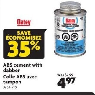 Home Hardware Oatey - ABS Cement with Dabber offer