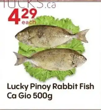 Lucky Supermarket Lucky Pinoy Rabbit Fish Ca Gio 500g offer