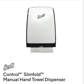 Staples Control Slimfold Manual Hand Towel Dispenser White 841142 offer