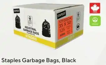 Staples Staples Garbage Bags, Black 22"x24" Regular 500/BX 966169 offer