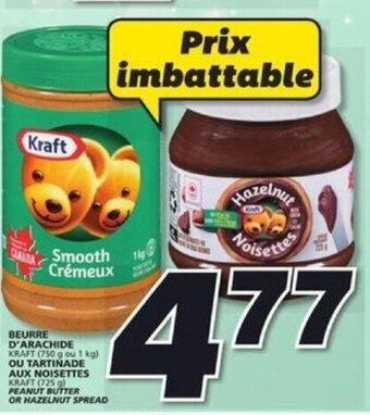 IGA Kraft Peanut Butter or Hazelnut Spread offer