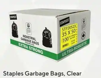 Staples Staples Garbage Bags, Clear 26"x 36" Regular 250/BX 966125 offer
