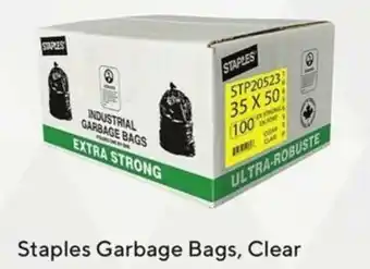 Staples Staples Garbage Bags, Clear 35"x 50" Regular 200/BX 966131 offer