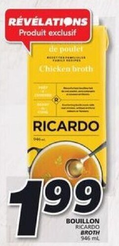 IGA Ricardo Broth 946ml offer