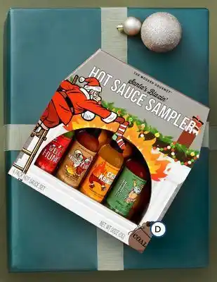 Santa's blazin' 4-pack hot sauce sampler