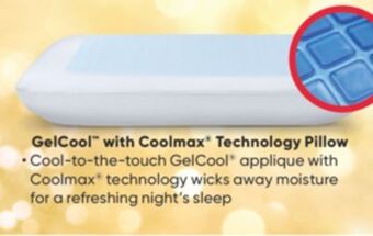 Sleep Country Gelcool with coolmax® technology pillow offer