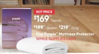 Sleep Country The purple mattress protector offer