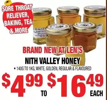 Len's Mill Stores Nith valley honey offer