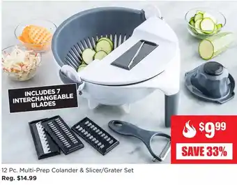 Kitchen Stuff Plus Multi-prep colander & slicer/grater set offer
