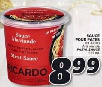 IGA Ricardo Pasta Sauce 625 ml offer