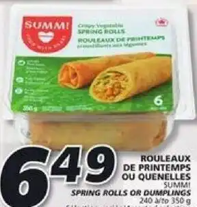 IGA Summi Spring Rolls or Dumplings 350 g offer
