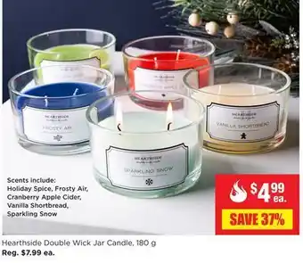 Kitchen Stuff Plus Hearthside double wick jar candle, 180 g offer