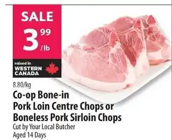 Co-op Co-op Bone - in Pork Loin Centre Chops or Boneless Pork Sirloin Chops offer