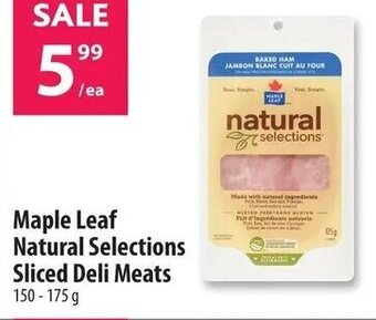 Co-op Maple Leaf Natural Selections Sliced Deli Meats 150-175g offer