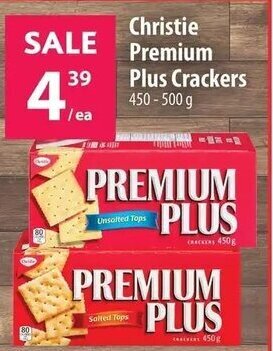 Co-op Christie Premium Plus Crackers 450-500g offer