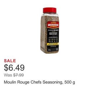 Costco Moulin rouge chefs seasoning, 500 g offer