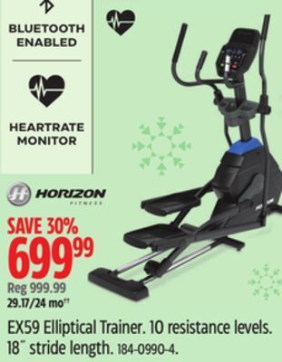 Canadian Tire Horizon ex59 elliptical trainer offer