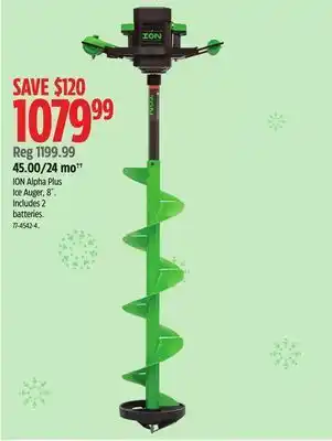 Canadian Tire Ion alpha plus ice auger, 8˝ offer