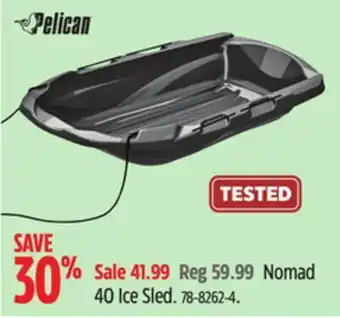 Canadian Tire Pelican nomad 40 ice sled offer