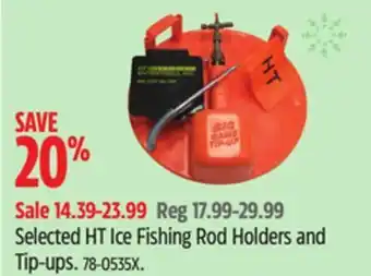 Canadian Tire Ht enterprises selected ht ice fishing rod holders and tip-ups offer