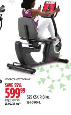 Canadian Tire Pro-form 325 csx r bike offer