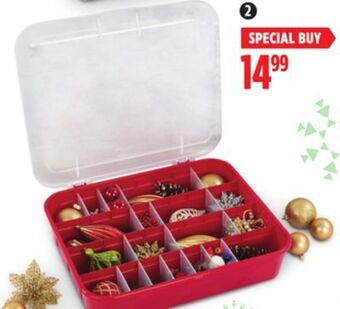 Canadian Tire Christmas ornament storage box offer