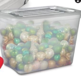 Canadian Tire Type a 72l clear tote offer