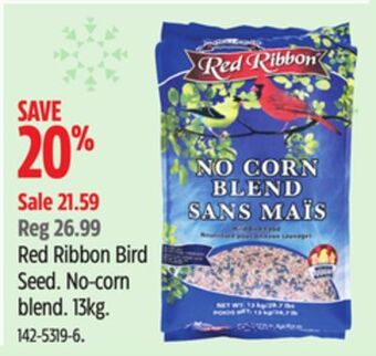 Canadian Tire Red ribbon bird seed offer