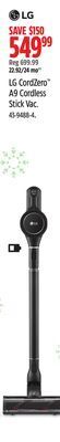 Canadian Tire Lg cordzero a9 cordless stick vac offer